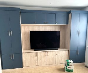Custom designed Entertainment Center for home in Superior Colorado