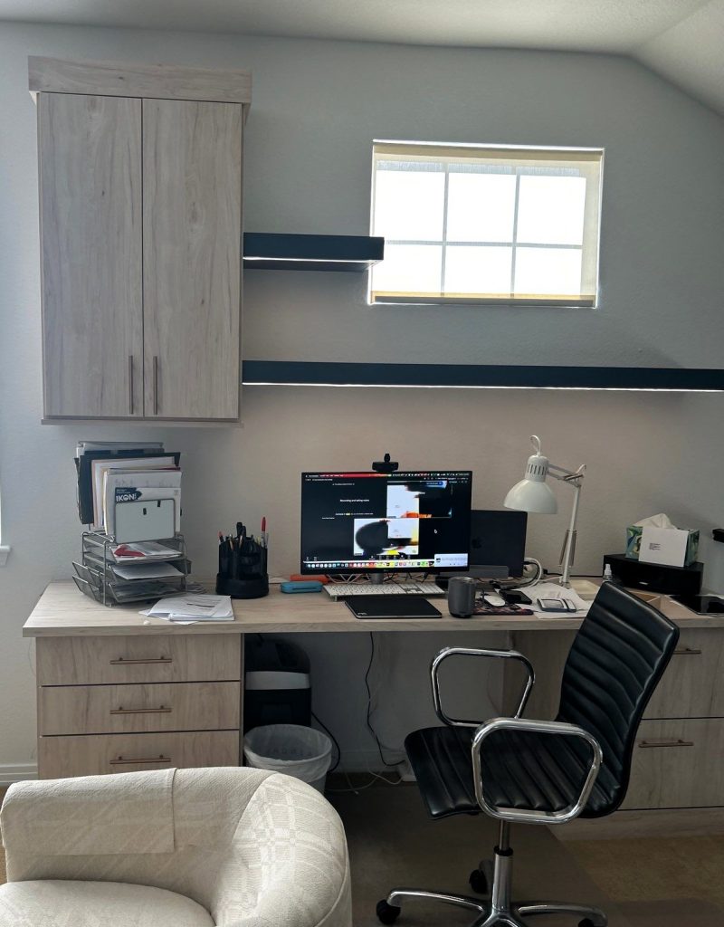 Custom office space designed for home in Superior Colorado